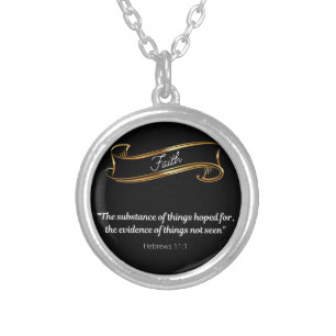 Faith Definition Silver Plated Necklace
