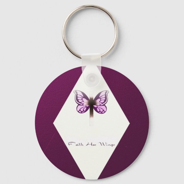 Faith Diamond Keychain (Front)