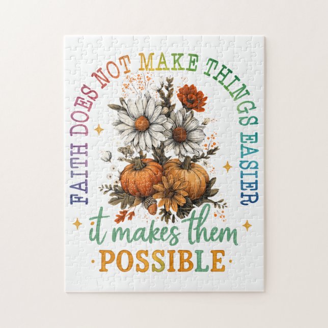 Faith Does Not....  Jigsaw Puzzle (Vertical)