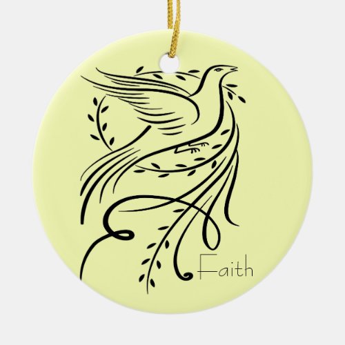 Faith Dove Ornament