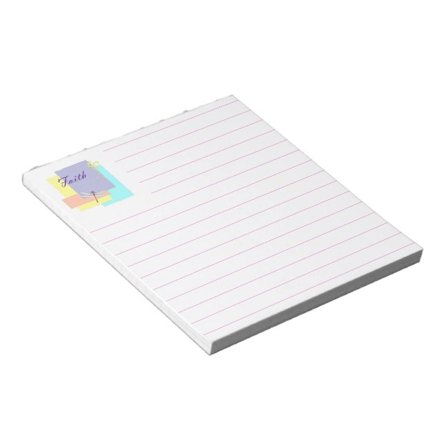 Faith dragonfly notepad (Angled)