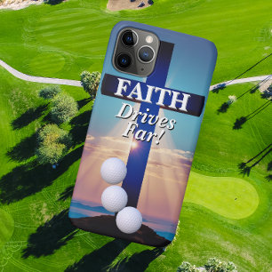 Faith Drives Far Golf  iPhone 11 Pro Case