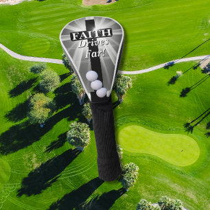 Faith Drives Far Golf Head Cover