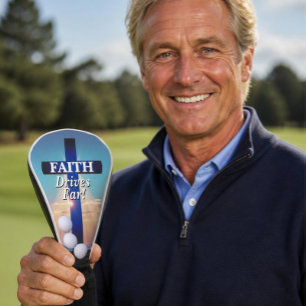 Faith Drives Far Golf Head Cover