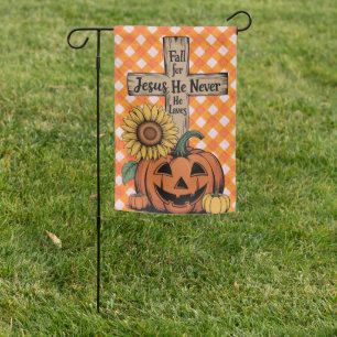 Faith & Fall Joy- “Fall for Jesus” Garden Flag