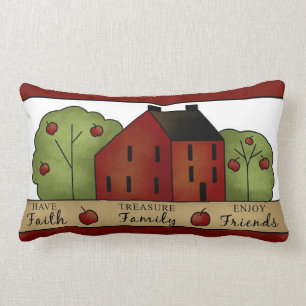 Faith, Family and Friends Lumbar Pillow