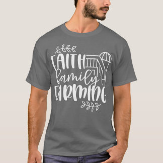 Faith Family Farming - Rustic Country Barn T-Shirt