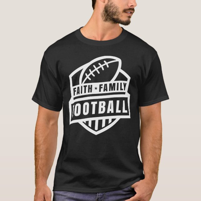 Faith Family Football TShirt (Front)