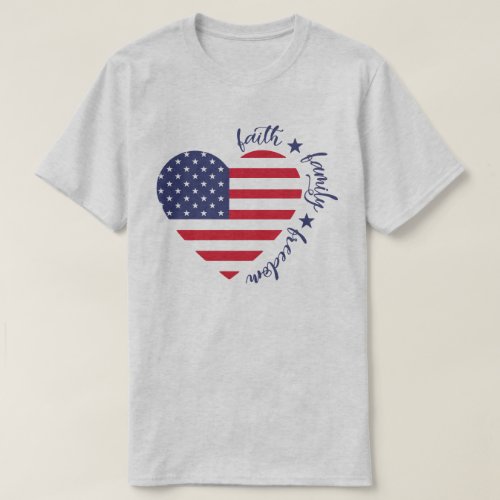 Faith Family Freedom Memorial Day T_Shirt