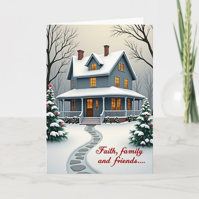 Faith Family Friends Home Card (Front)