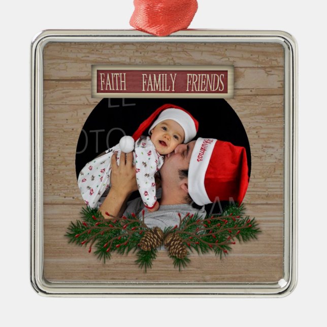 Faith Family Friends Ornament (Front)