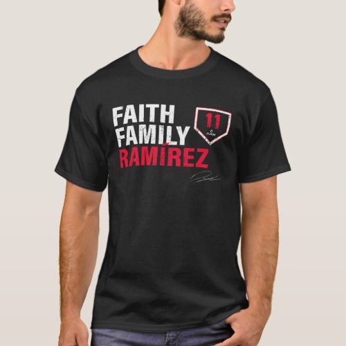 Faith Family Ramirez Jose Ramirez Cleveland MLBPA T_Shirt