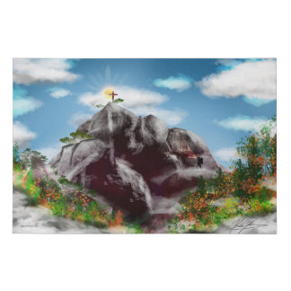FAITH FAUX CANVAS PRINT