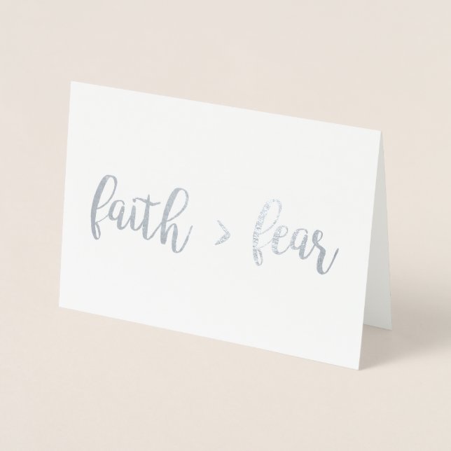Faith > Fear Foil Card (Front)