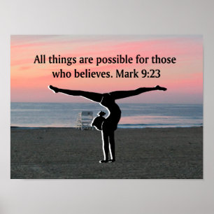 FAITH FILLED GYMNAST POSTER