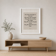 Faith Filled Scripture Strength Isaiah 40:31 Bible