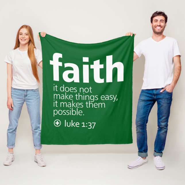 Faith Fleece Blanket (In Situ)