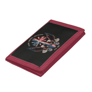 Faith Freedom 250 Years 250th Anniversary USA Trifold Wallet