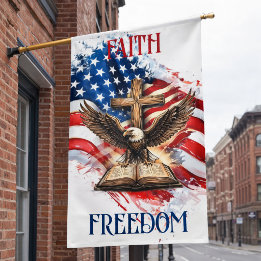 Faith & Freedom Eagle Tribute Banner