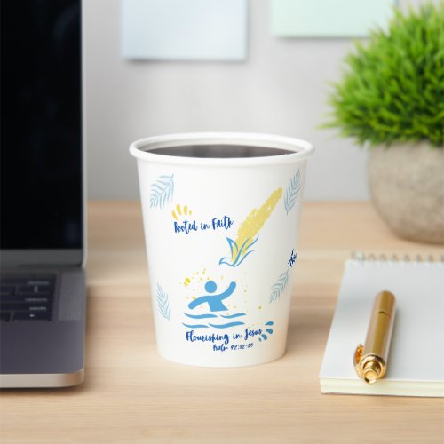 Faith Fueled Flourishing in Jesus Paper cup
