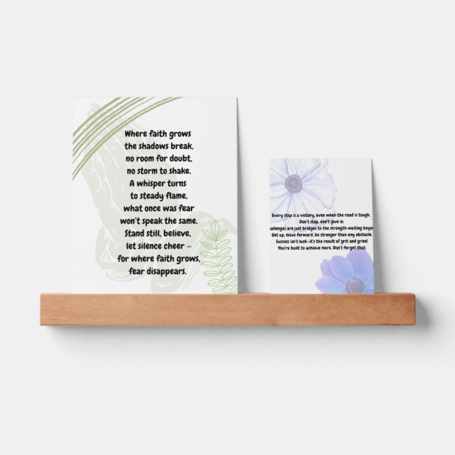 "Faith Fuels Strength" Picture Ledge (Front)