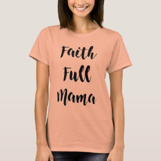Faith-Full Mama Grey Crew-Neck Tee