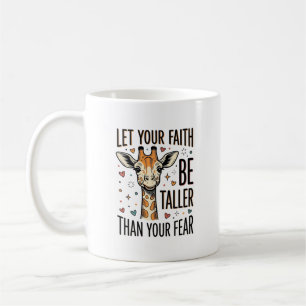 Faith Giraffe Inspirational Vintage Shirt Design_1 Coffee Mug