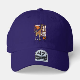 Faith Giraffe Vintage Inspirational Shirt Design_1 47 Brand Hat