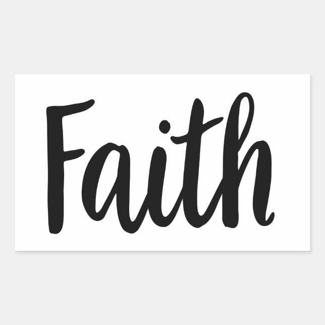 Faith Gospel Graphics Faith Art Aesthetic Christia Rectangular Sticker (Front)