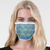 Faith Guardian Angel Art Custom Face Mask (Worn Her)