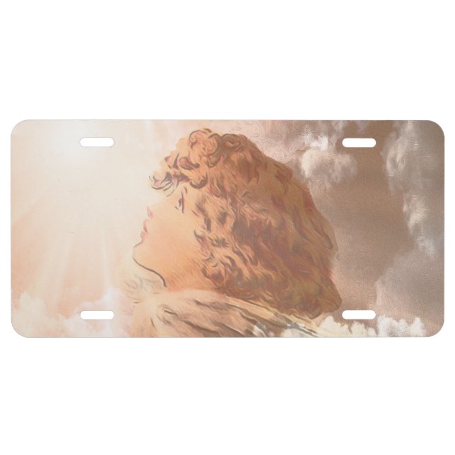 Faith Guardian Angel License Plate (Front)
