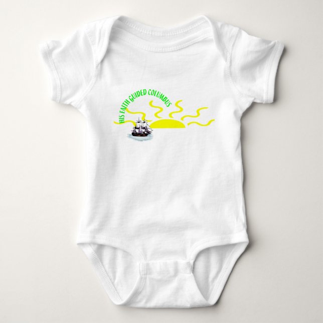 Faith Guided Columbus - Baby Bodysuit (Front)