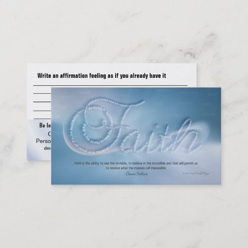 Faith Handout Card