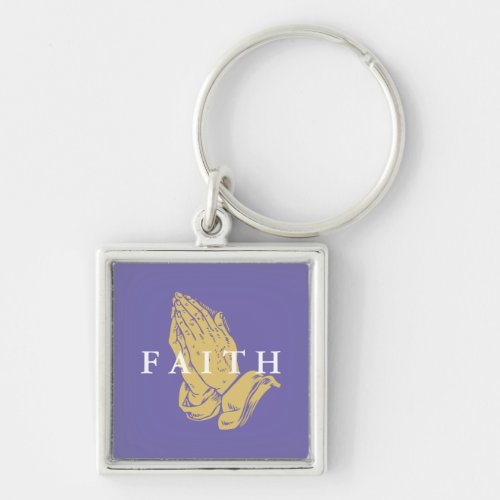 Faith Hands of Prayer Keychain