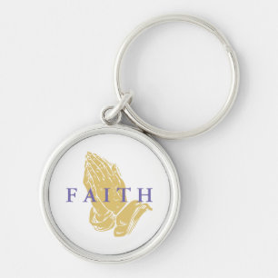 Faith Hands of Prayer Keychain