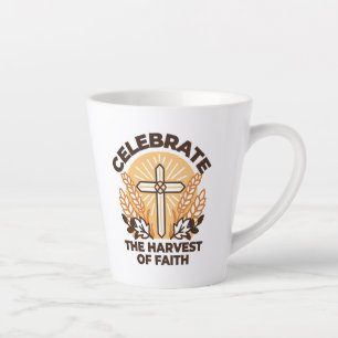 Faith Harvest Celebration – Inspirational Art Latte Mug