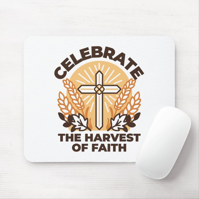 Faith Harvest Celebration – Inspirational Art Mouse Pad (With Mouse)