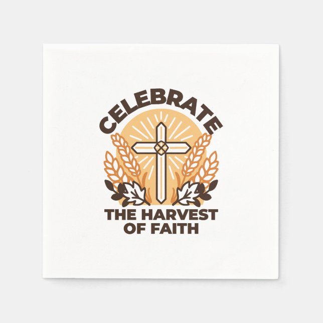 Faith Harvest Celebration – Inspirational Art Napkins (Front)