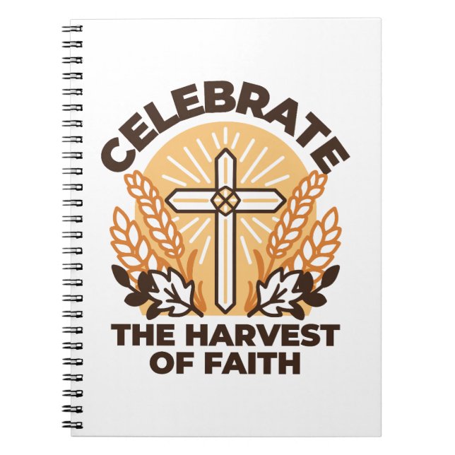 Faith Harvest Celebration – Inspirational Art Notebook (Front)