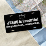 Faith Heartbeat With Jesus Quote Christian License Plate at Zazzle
