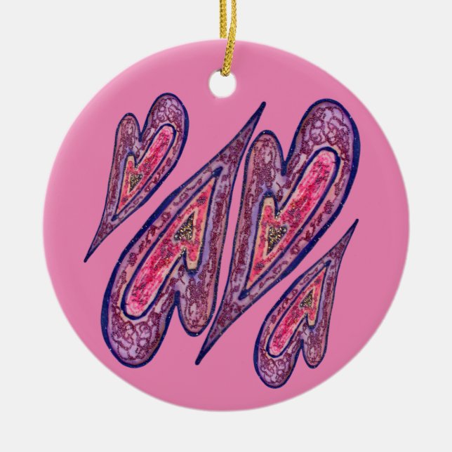 Faith Hearts Art Custom Holiday Gift Ornaments (Front)