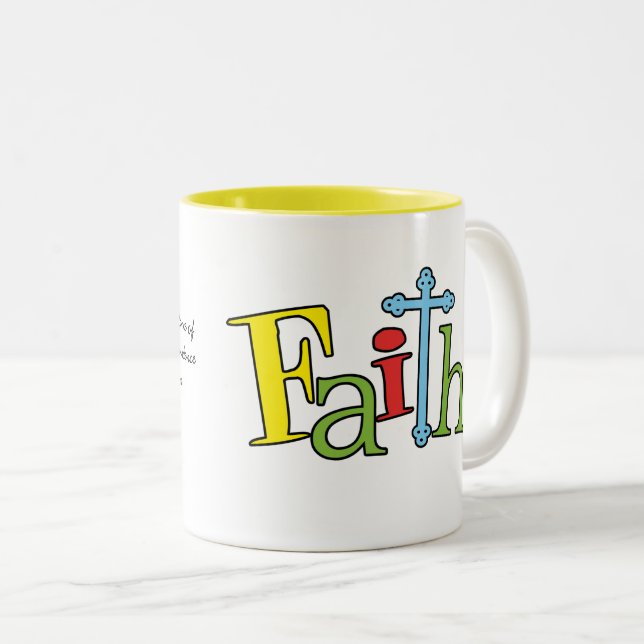 Faith Hebrews 11:1 Coffee Mug (Front Right)