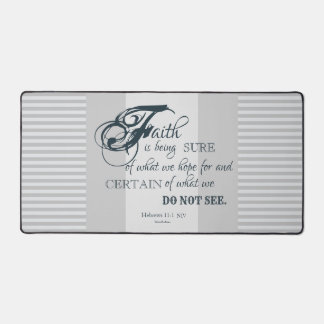 Faith - Hebrews 11:1 - Desk Mat (Slate/Blue)