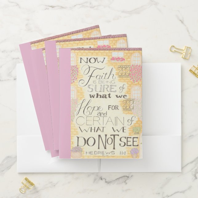 Faith Hebrews 11:1 Pocket Folders (In Situ)