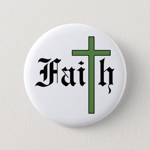 Faith Holy Cross Pinback Button