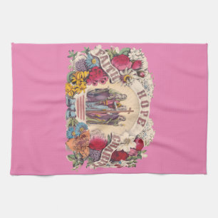 Faith, Hope and Charity Theological virtues Kitchen Towel