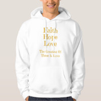 Faith Hope and Love Men's Hoodie