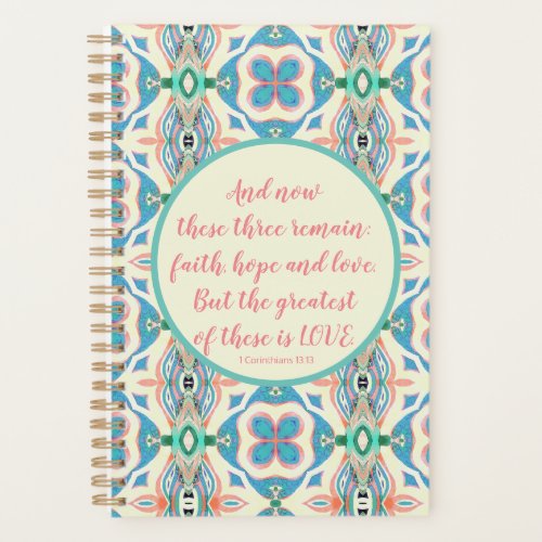 Faith Hope and Love Planner