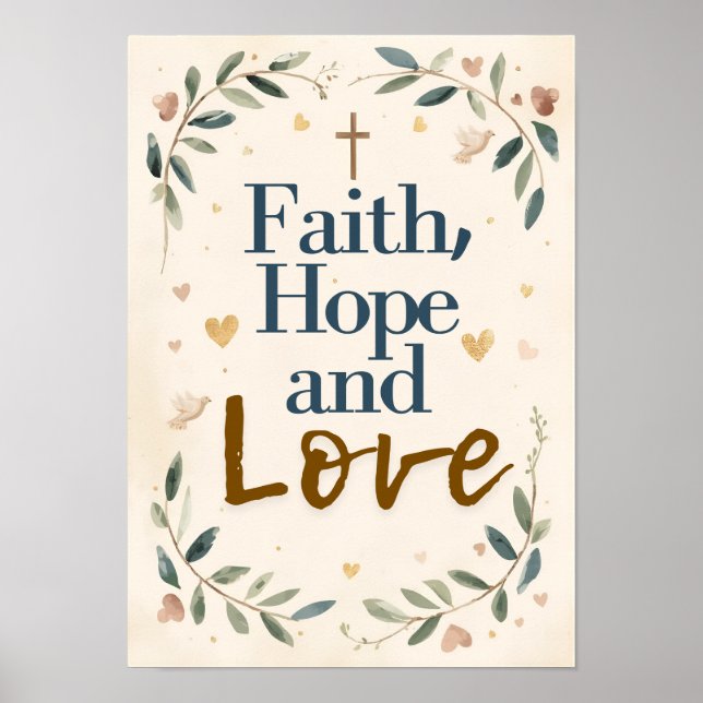 Faith, Hope and Love Poster (Front)