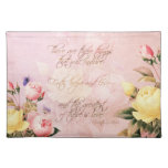 Faith Hope And Love Roses Placemat at Zazzle